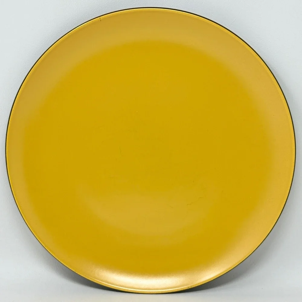 Mikasa TerraStone Curry Yellow Brown Chop Plate Sandwich 12